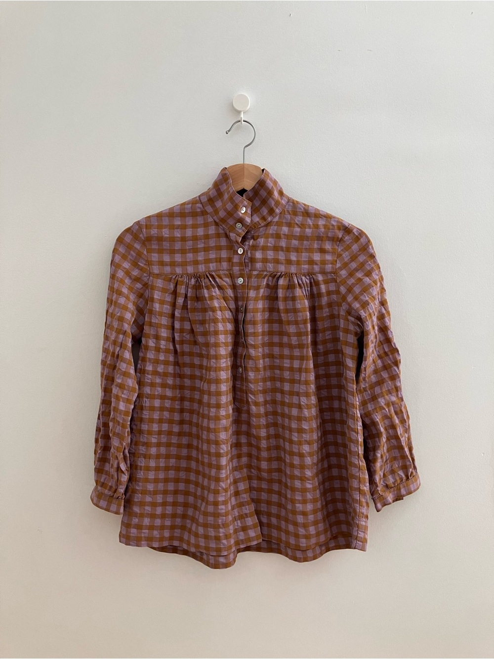 Japanese Gingham Blouse